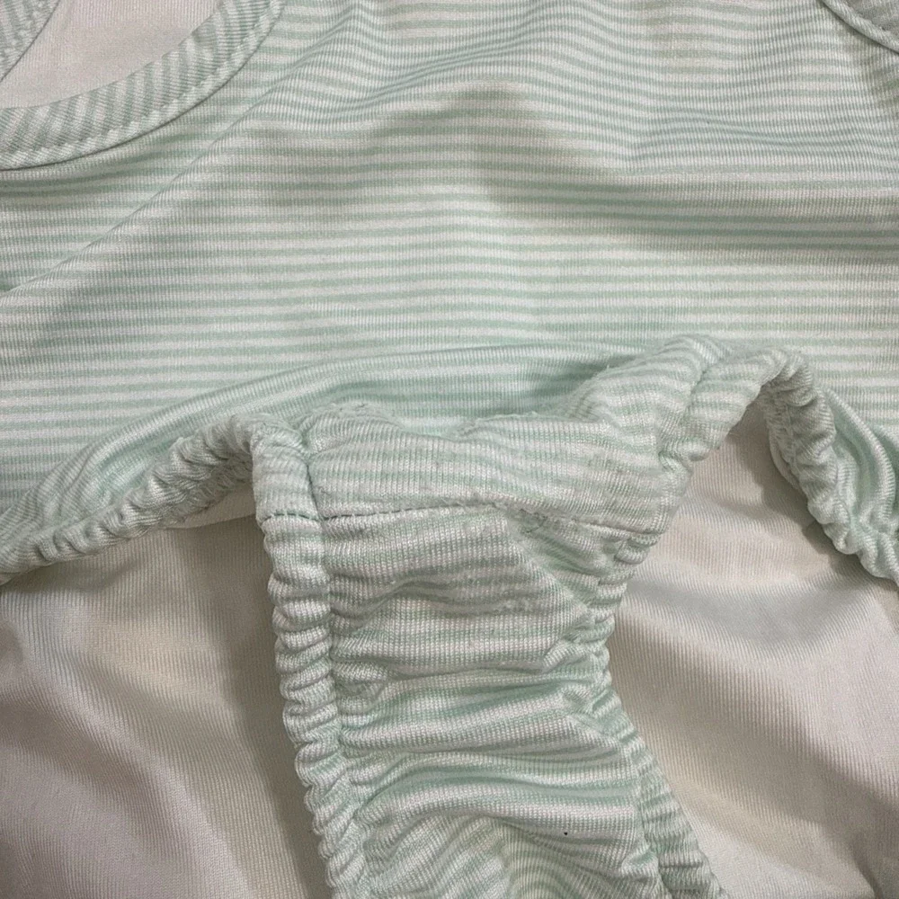The Bailey Boys Girls Strawberry Striped Preppy Swim Suit Bathing Swimsuit Sz 4T